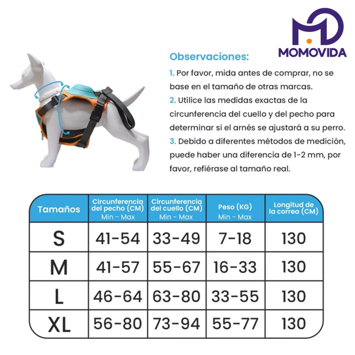 MOMOVIDA Arnés Para Perro Con Ajustable Correa