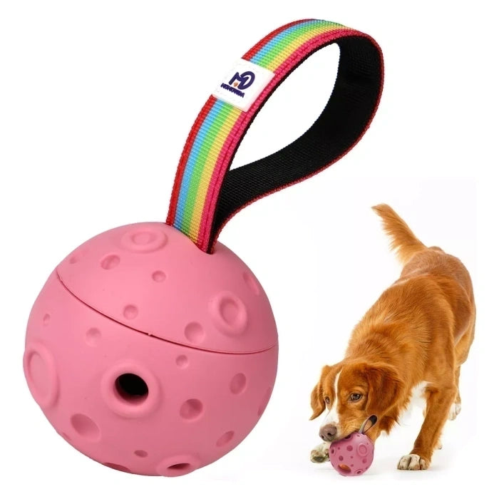 Forma De Meteorito Momovida Pelota Rosa Para Lamer Perros