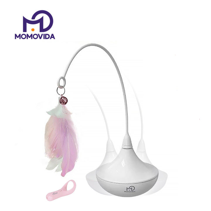 MOMOVIDA Juguetes de plumas para gatos 2 pz