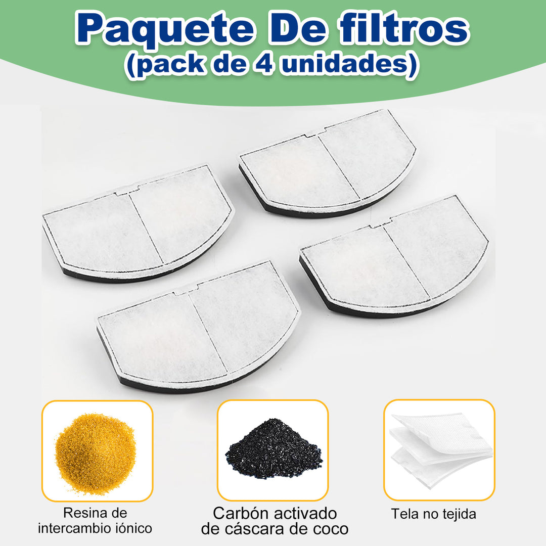 MOMOVIDA  filtros exclusivos para bebederos de gatos, paquete de 4 unidades