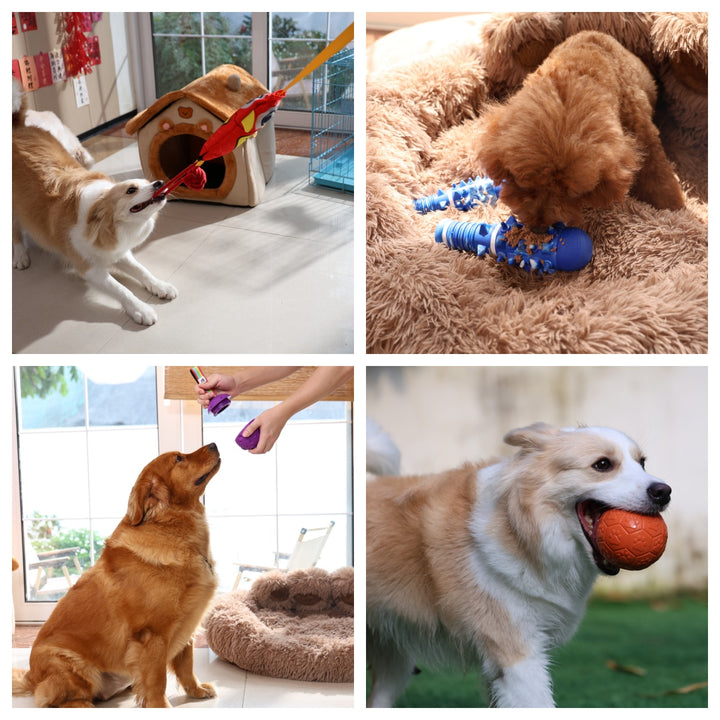 Momovida Juguetes Para Perro Masticar Limpia Dientes 5piezas